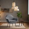 Buy Velvet upholstered armchair - Ora Dark grey 60087 - prices